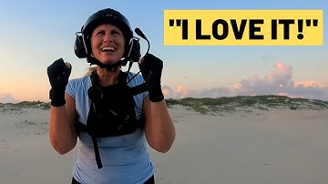 She was TERRIFIED of heights until she flew a paramotor!!
