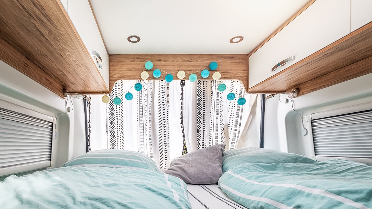 Campervan SCHLAFBEREICH einrichten - Tipps fr die Organisation des  Wohnmobil Schlafbereichs