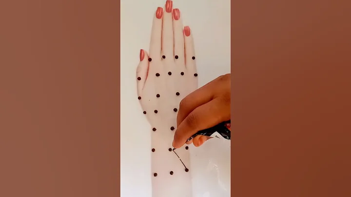 Easy Dots sai jaal mehndi ka design #tricking#mehndi#shortsfeed#heenamehndi#artist#shorts#ytshort