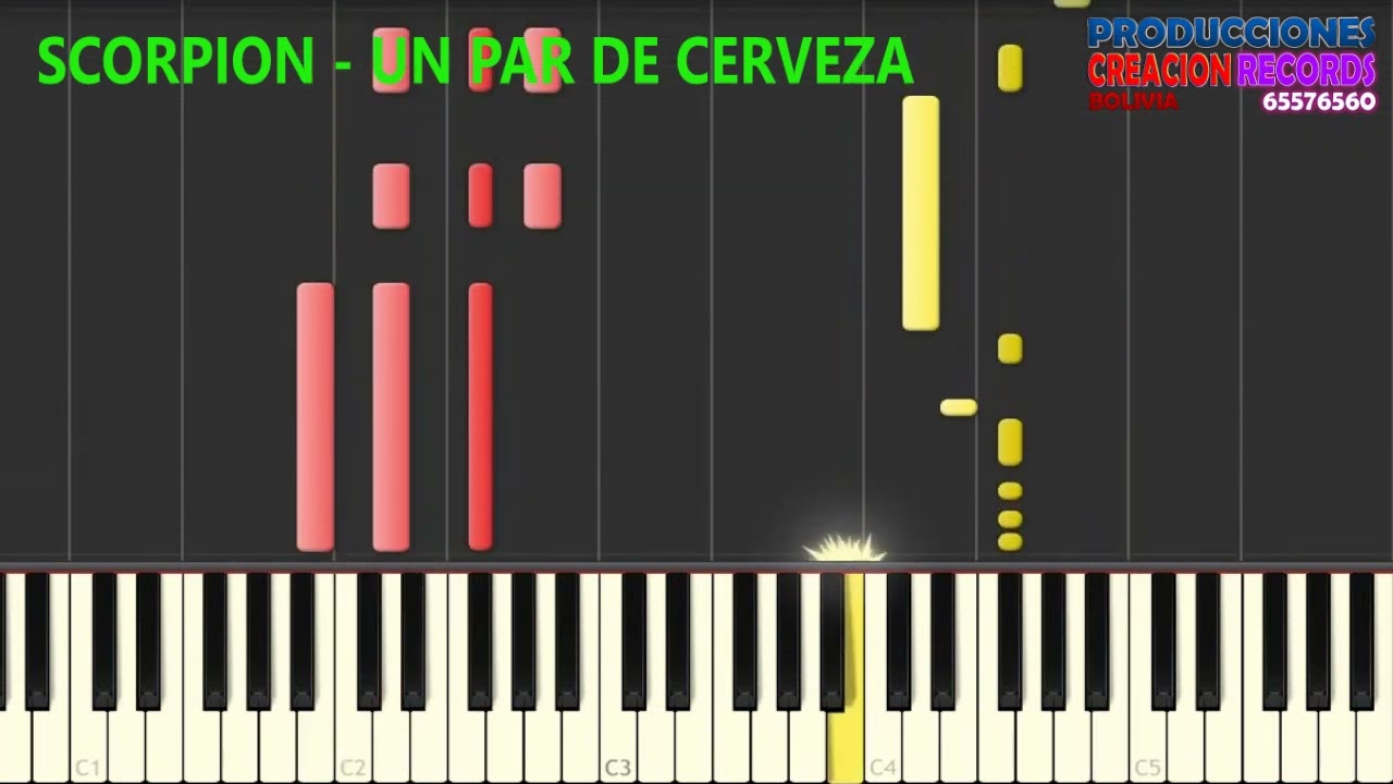 SCORPION ~ UN PAR DE CERVEZA ( Pista & Tutorial ) Midi