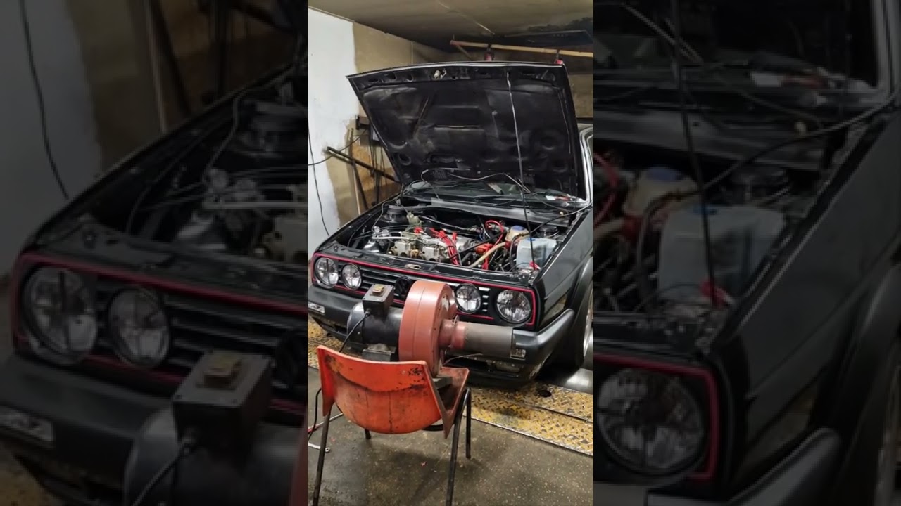 mk2 Golf 16v twin 40 weber carbs dyno