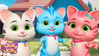 Three little kittens + MORE  Animals song | Jolly Jolly Kids Songs & Nursery Rhymes