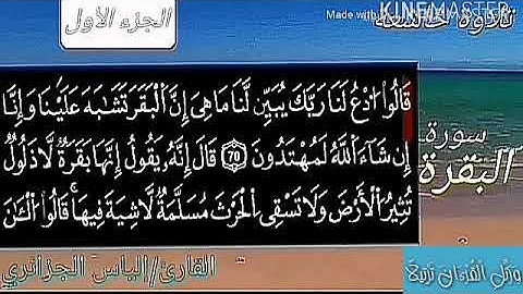 آيات بينات من سورة البقرة بصوت القارئ | إلياس الجزائري