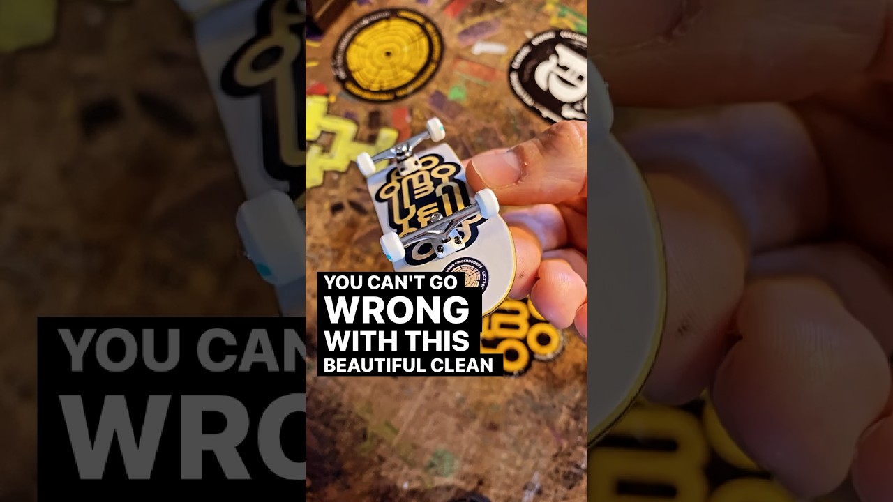 Yellowood complete 34mm Fingerboard. Assembled it is ready to go ✌️🛹 