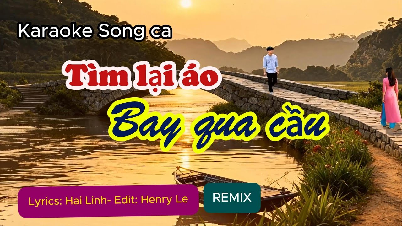 Tìm Lại Áo Bay Qua Cầu || Karaoke về dân ca quan họ👍#nhactrutinh #nhacdanca#quehuong#tinhque#karaoke