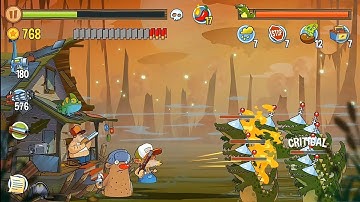 Swamp Attack - Hard Mode. Episode 4. Level 9 Gameplay Android walkthroug