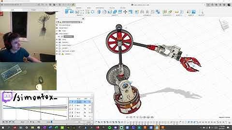 6 axis robotic arm doing cool stuff - animation in fusion 360