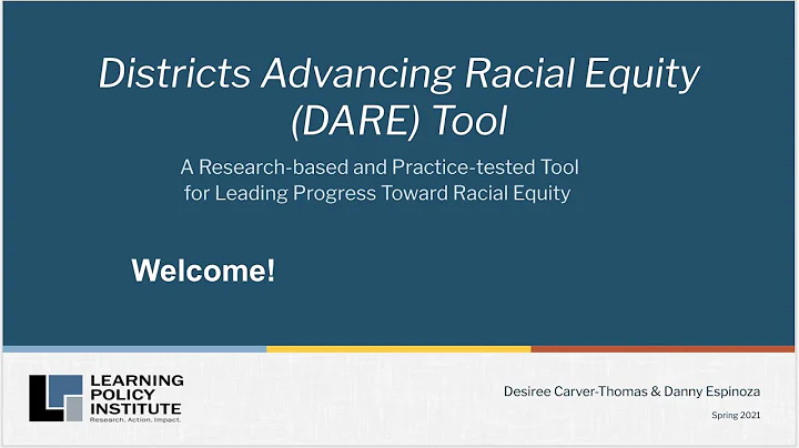 Districts Advancing Racial Equity (DARE) Tool
