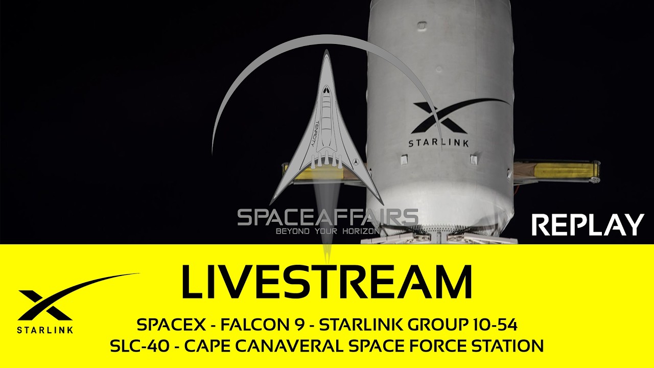 SpaceX - Falcon 9 - Starlink 10-54 - SLC-40 - Cape Canaveral SFS - June 12, 2026 video thumbnail