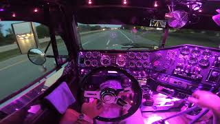 **POV** | Twin Stick Straight Piped Freightliner Classic XL | PURE SOUND | ASMR