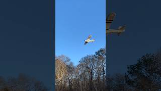 First flight with #hobbyzone #Super #Cub #rc #airplane