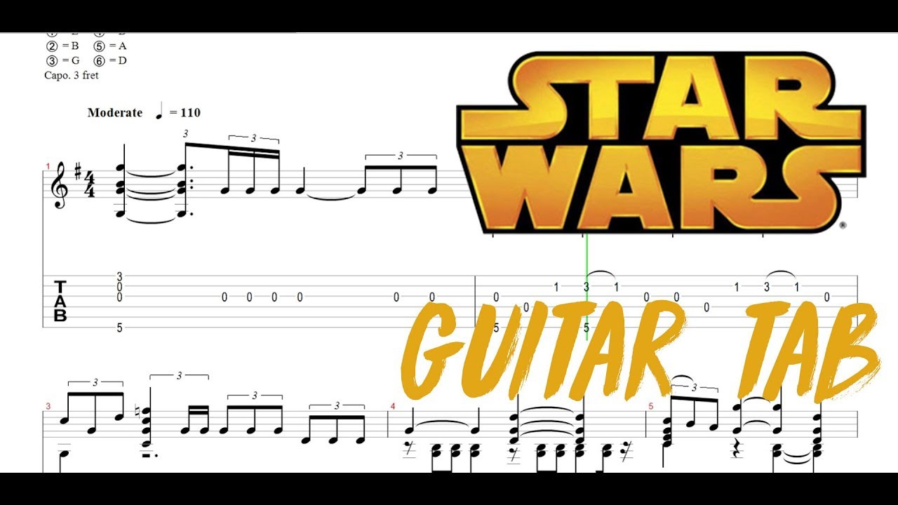 Star Wars Theme スターウォーズ メインタイトル ソロギターのタブ譜を今すぐ弾きたい人の為のブログ