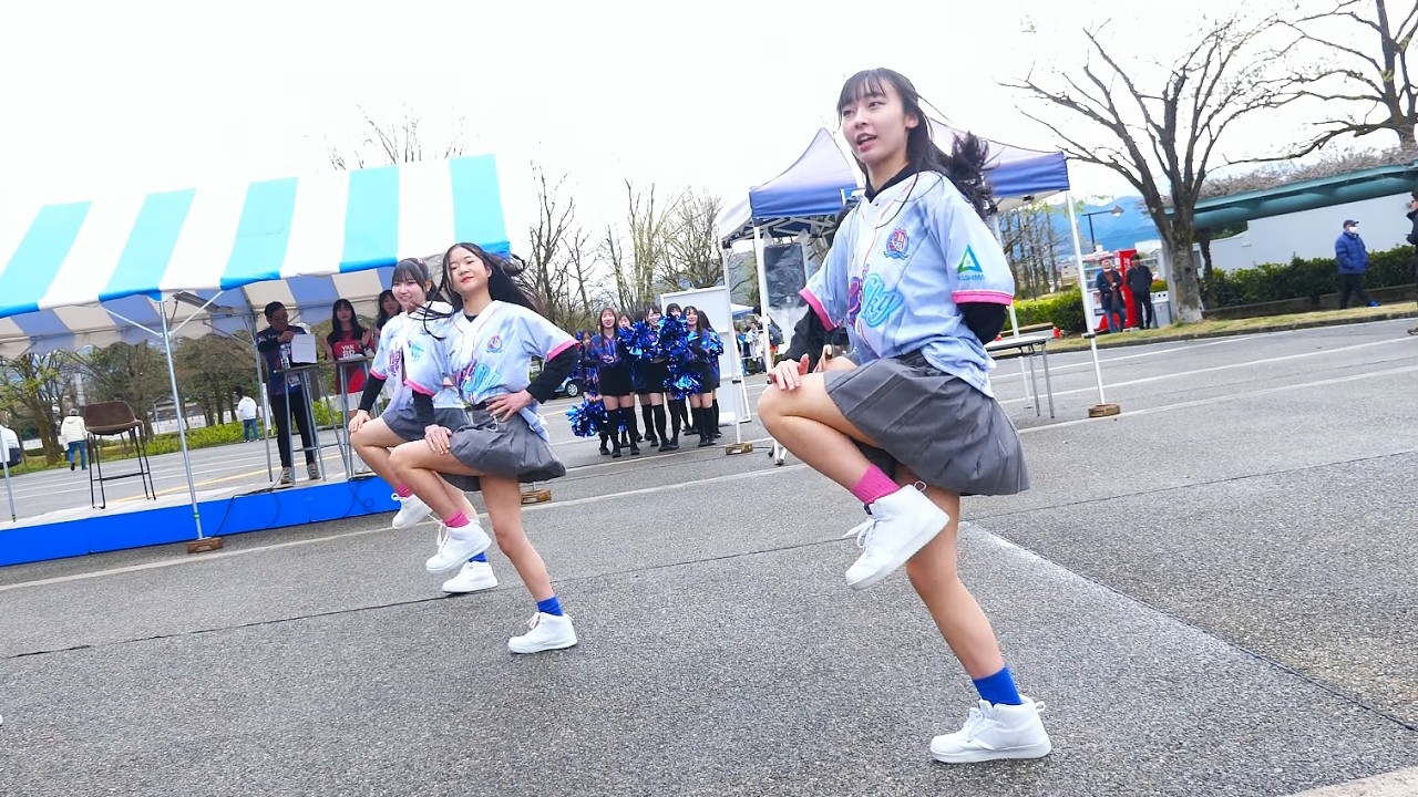 【チアダンス】Leap-Sky(リープスカイ) 「Clap and Clap」(Da-iCE) カターレ富山 vs. レノファ山口FC K STUDIO 第2部 横動画 2025年4月13日