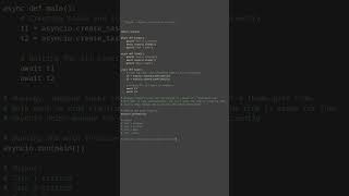 asyncio task scheduling #python #showcase