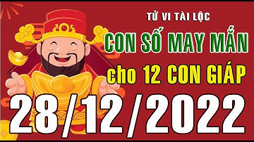 CON SỐ MAY MẮN HÀNG NGÀY (28-12-2022) CỦA 12 CON GIÁP: Số Tài lộc, Giàu có & Thịnh Vượng