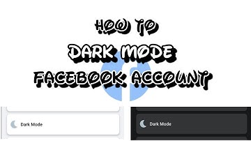 How to DARK MODE your Facebook account