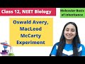 Avery, MacLeod & McCarty Experiment | Class 12 | NEET Biology