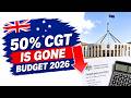 The 50% CGT Discount is GONE — How Much More Tax Will You Pay