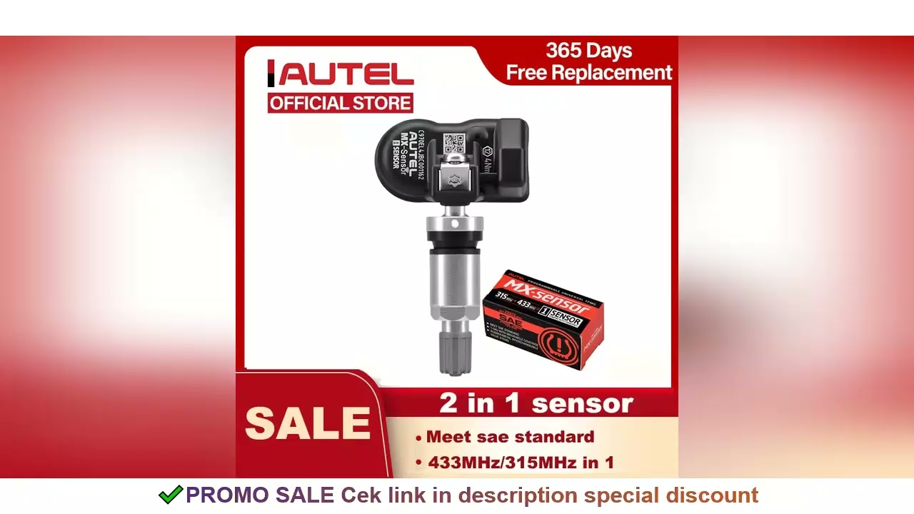 AUTEL MX Sensor 433 315 TPMS Mx-Sensor Scan Tire Repair Tools Automotive Accessory Tire Pressure Mon