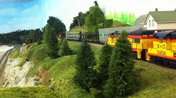 Chessie System triple header on the Fenwick Central