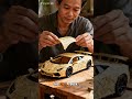 Assemble Lamborghini using coconut leaf. #lamborghini #coconutleafcraft #leaf