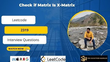 #Leetcode #2319 X-Matrix #Golang Programmig