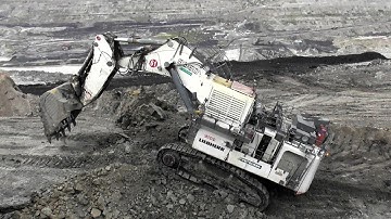 Massive Liebherr R9350 Excavator in Action! - Coal Mining Operations
