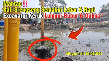 Mantap‼️ Kali Srengseng Semakin Lebar & Rapi || Excavator  #dedimulyadi