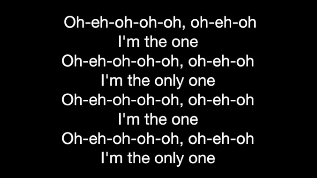 I Am The One Lyrics Deutsch