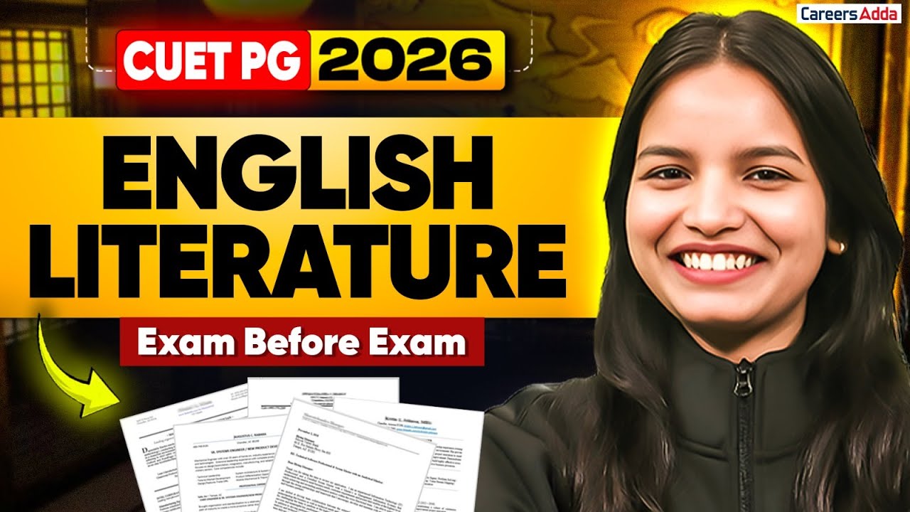 CUET PG English Literature 2026 | Exam Before Exam | Final Revision ...