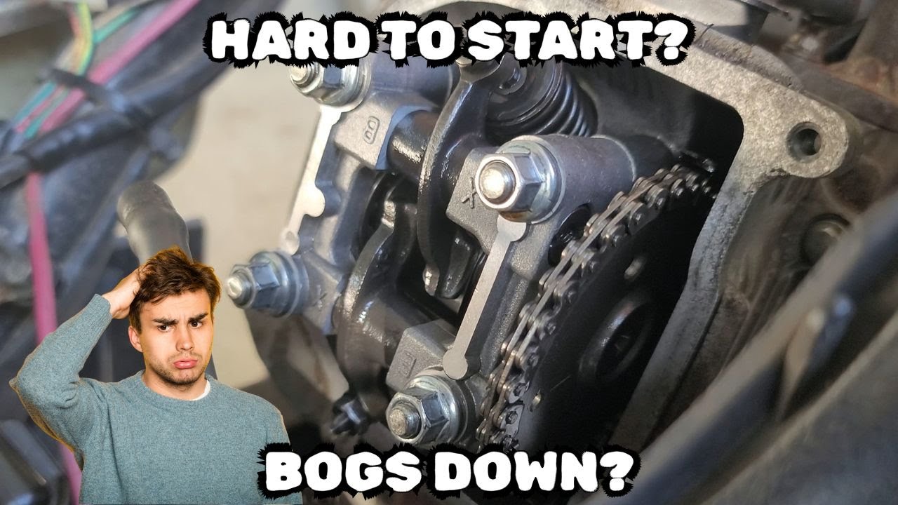 Скутер GY6 50 куб. см. плохо заводится или глохнет? Попробуйте отрегулировать клапана!