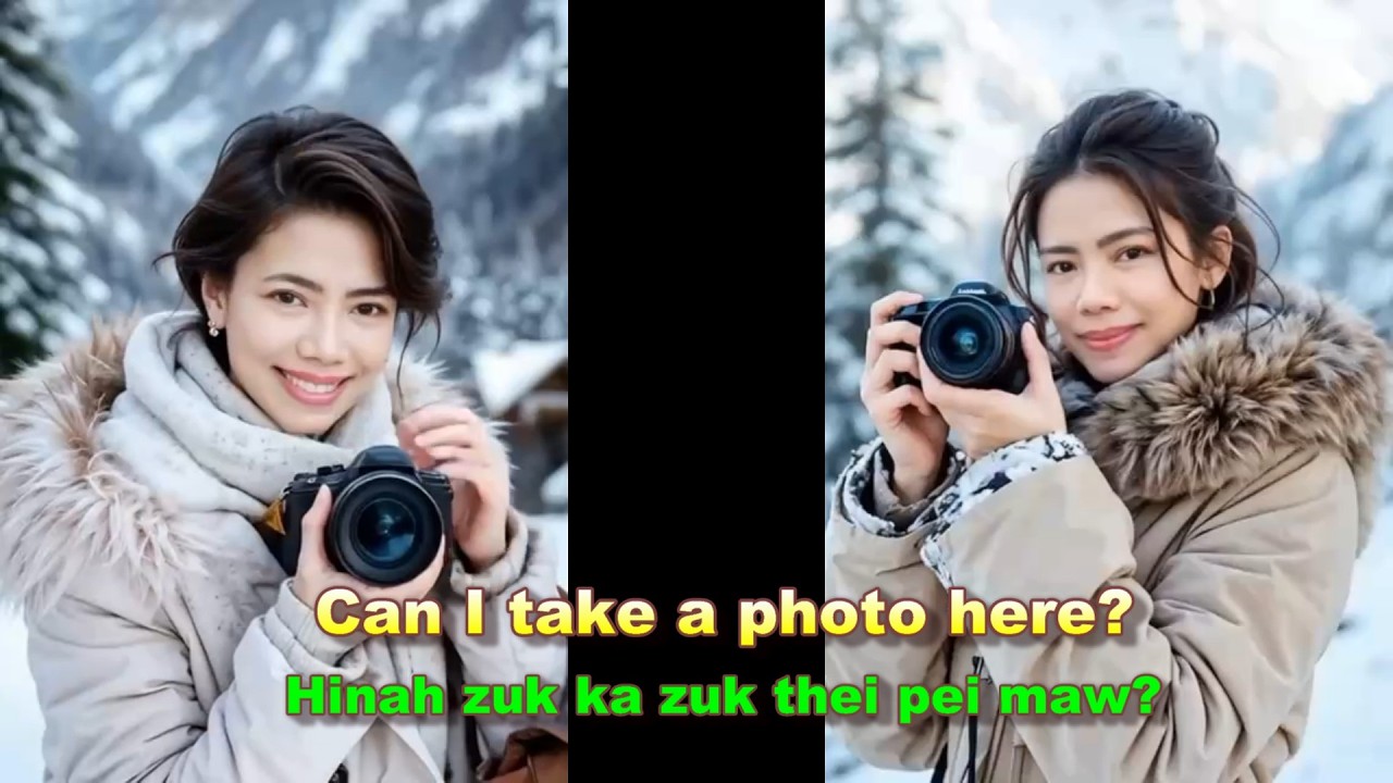 Eng-Falam Speaking || Can I take a photo here?  || Mirang Tong Zirnak || Laica Zirnak