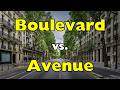 The Difference Between a Boulevard and an Avenue