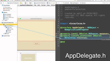 Show popover under selected text