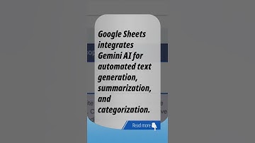 Google Sheets AI: Gemini Powers Data Automation