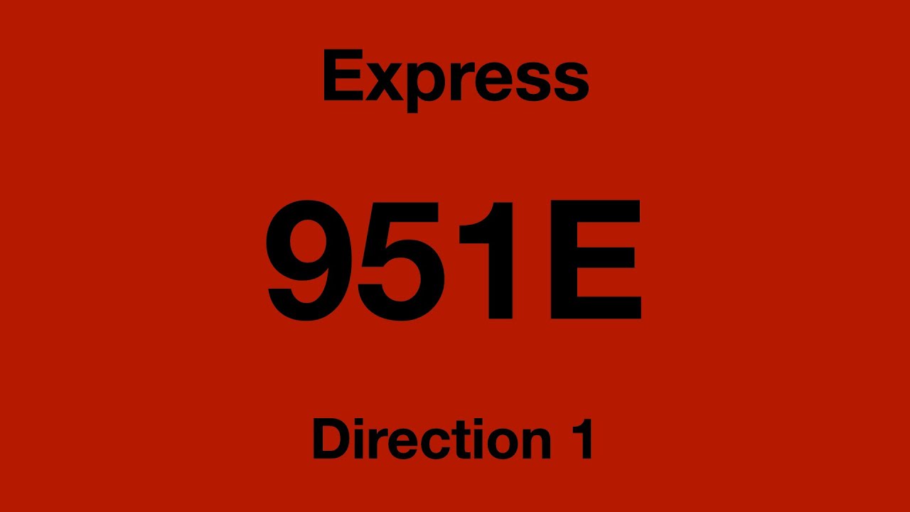 [SMRT Buses] Express Bus Service 951E - Direction 1 Hyperlapse