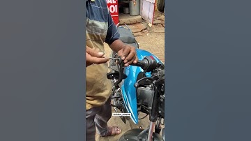 Ns200 handle bar mirror #viralvideo #shortvideo #allahabad #gold #goldenbike