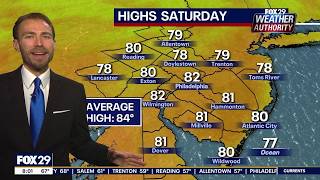 Philadelphia Weather Authority: Low humidity Saturday, pop-up storms return Sunday
