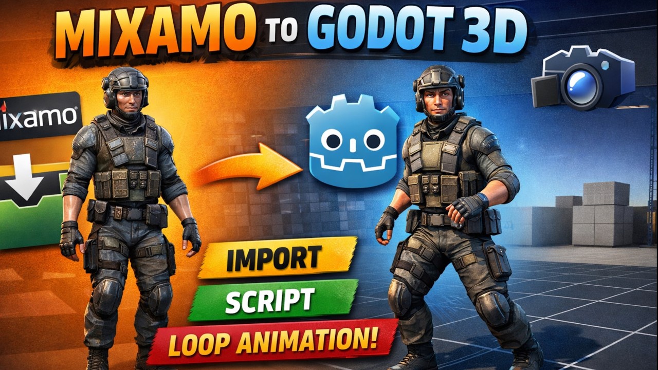 How to Import Mixamo Characters with Animation into Godot (Step by Step ...