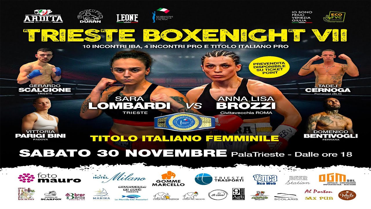 🔴 LIVE - Titolo Italiano Pesi Gallo Femminile | Sara Lombardi vs Anna Lisa Brozzi🇮🇹