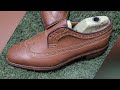 Upper making: wing tip shoe ✅ .DIY