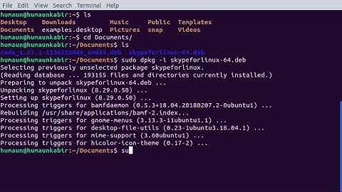 How to install deb package from terminal in Ubuntu 18.04