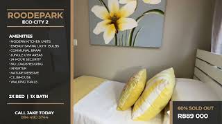 Roodepark Eco City 2 - Platinum Unit - 2 Bedrooms 1 Bathroom
