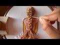 Girl and hair embroidery  doll embroidery tutorial  embroidery for beginners  lets explore