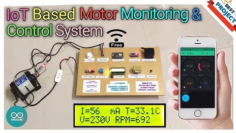 IoT🌐 Gebaseerd motorbewakingssysteem🌀 & controlesysteem | Stroom⚡| Spanning🔌 | RPM⏱️ | Temp🌡️| Ap...