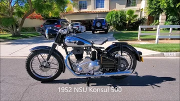 1952 NSU Konsul II 500 Single - German ingenuity - NSU invented the upside down front fork!