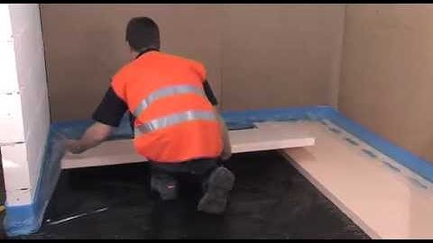 How to install Hep2O pocketed polystyrene system for underfloor heating