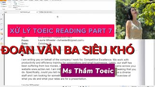 MAXIMUM SCORE TOEIC READING PART 7 PARAGRAPH 3 | TOEIC 2026 | MS. THAM TOEIC (VIDEO 3)