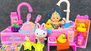 126 Minutes Satisfying with Unboxing Cute Pink Ice Cream, Baby Bath Toy Set ASMR | Review Toys