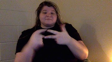 ASL 101 Homework Video 3